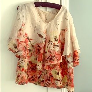 Boho Chic Split Flutter Sleeve Blouse